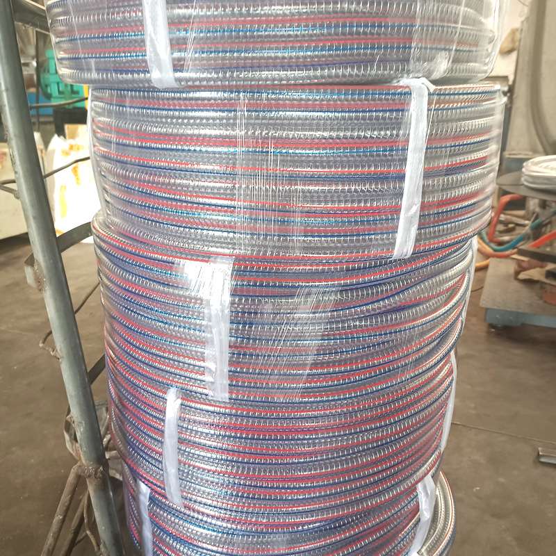厂家塑料透明PVC钢丝软管 油泵高温加油高压加厚大口径抽排水管