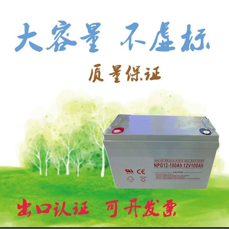 12V大容量铅酸蓄电池 100-250Ah深循环免维护 太阳能离网系统专用