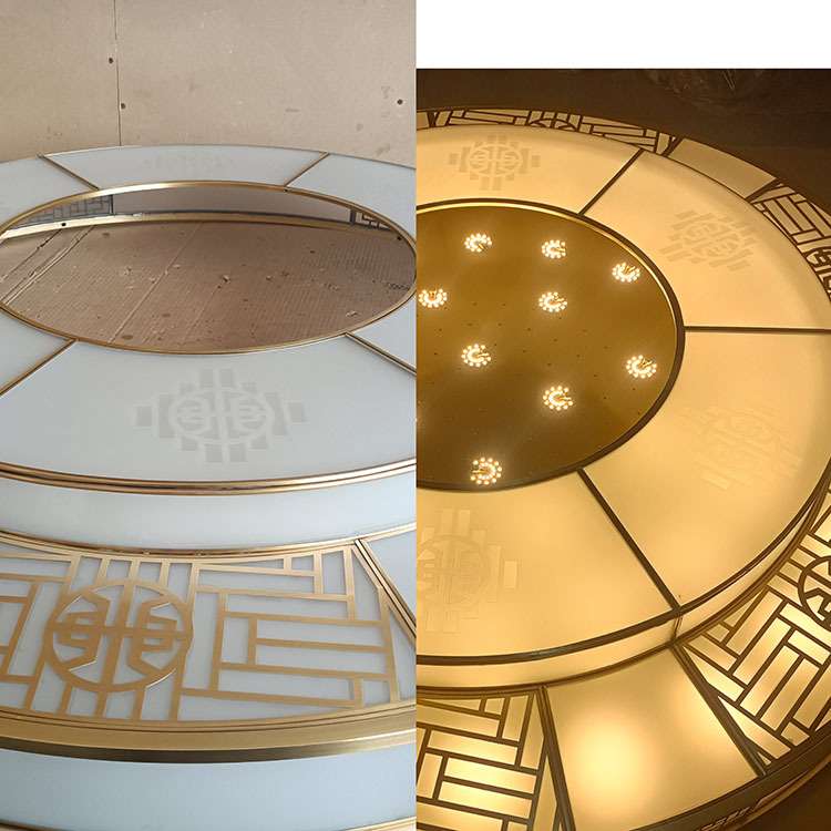 新中式全铜吸顶灯客厅灯卧室餐厅圆形铜灯新中式灯具中国风灯饰
