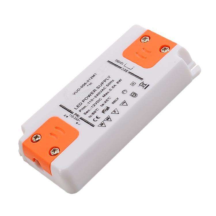 过认证 质保3年 终身维护 6W500MA DC12V 镜前灯驱动 薄开关电源