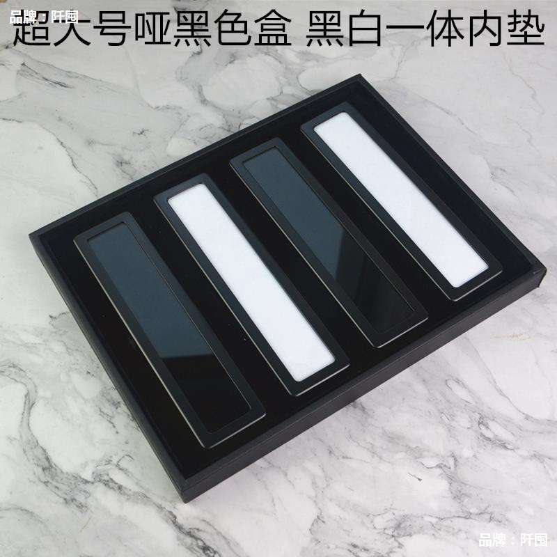 金属透明玻璃面珠宝彩色宝石戒面裸钻盒裸石盒展示收纳托盘