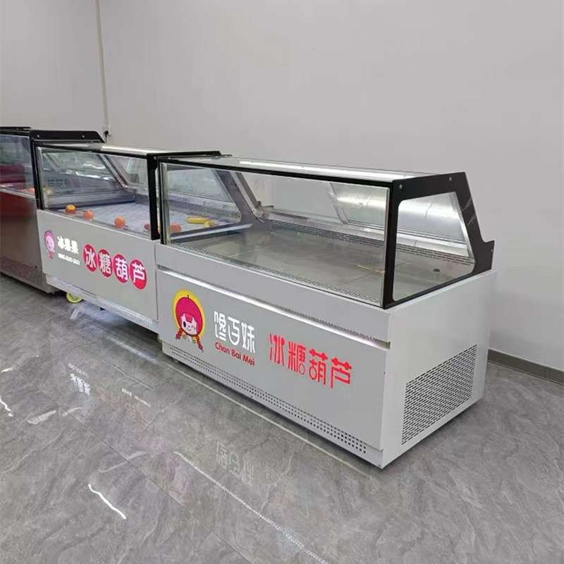 网红风冷迷你小串冰糖葫芦厚切炒酸奶展示柜冰柜冰淇淋冷藏冷冻柜