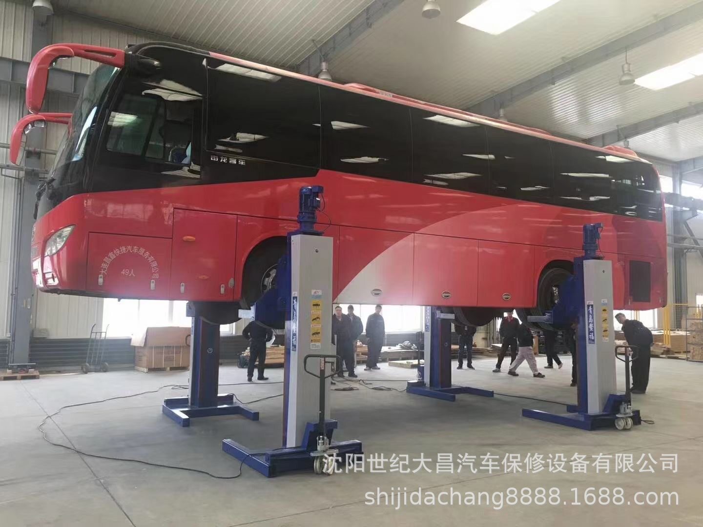 青岛鳌福20吨30吨抱轮可移动举升机货车举升机大车举升机