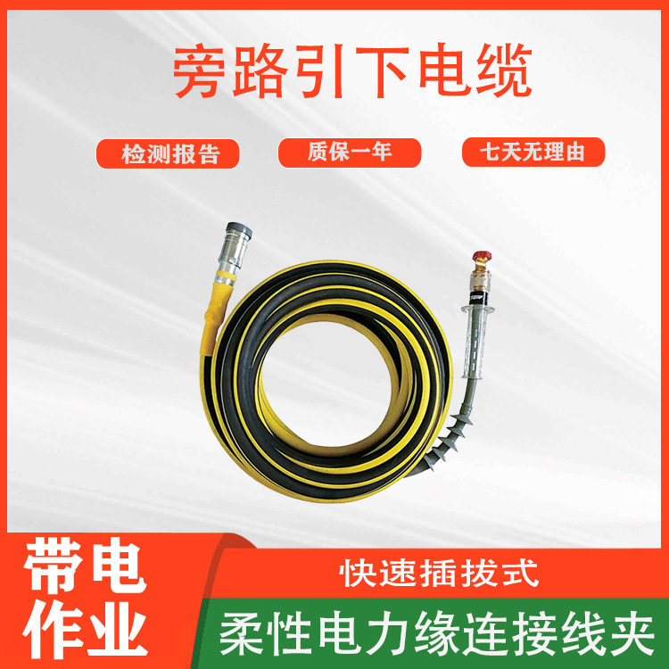 多用途旁路引下电缆电力高压双接头分流线防触电负荷柔性线缆
