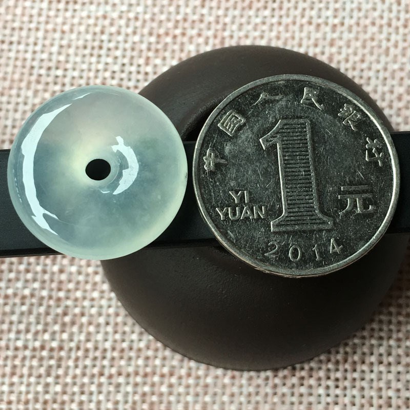 傅小姐翡翠冰种平扣冰种玉质H细腻水润饱满飘花灵动
