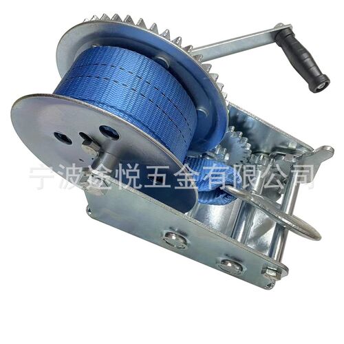 3200LBS织带手摇绞车船用B手动绞盘游艇拖车绞盘现货供应