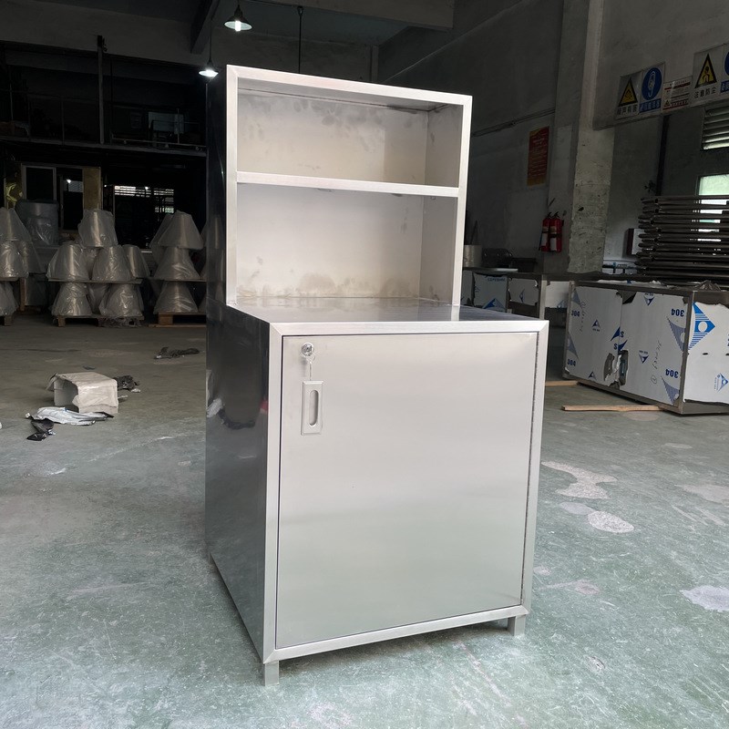 商用办公室不锈钢柜子 文件资料柜带W锁落地铁皮柜