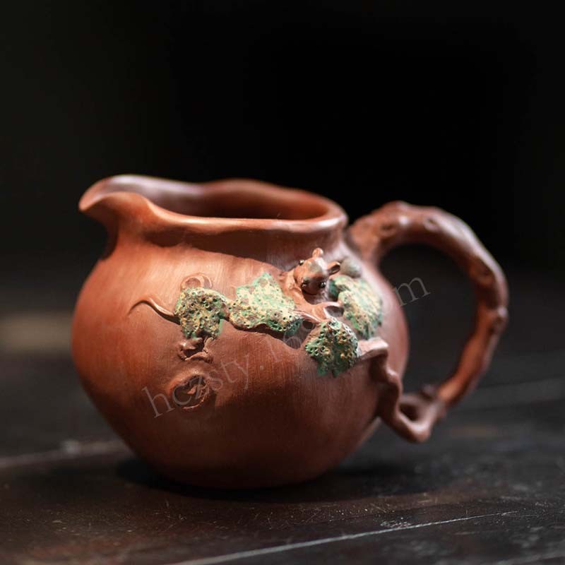 宜兴紫砂壶公道杯分茶器主人z杯手工仿生松鼠树桩茶具茶道配件