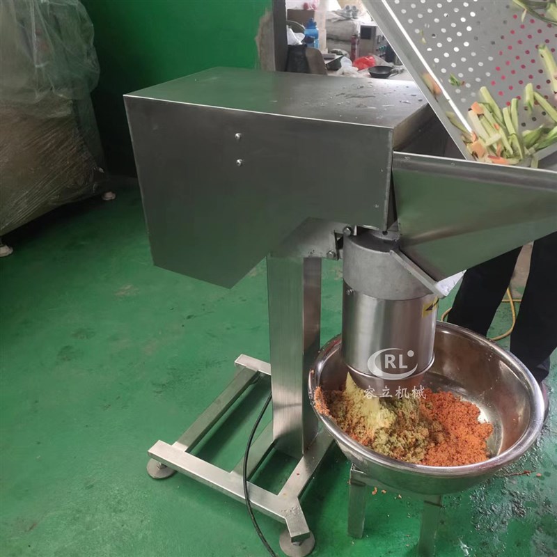全自动韭菜花打泥机  多刀式大葱南姜打碎机S 商用果蔬破碎机