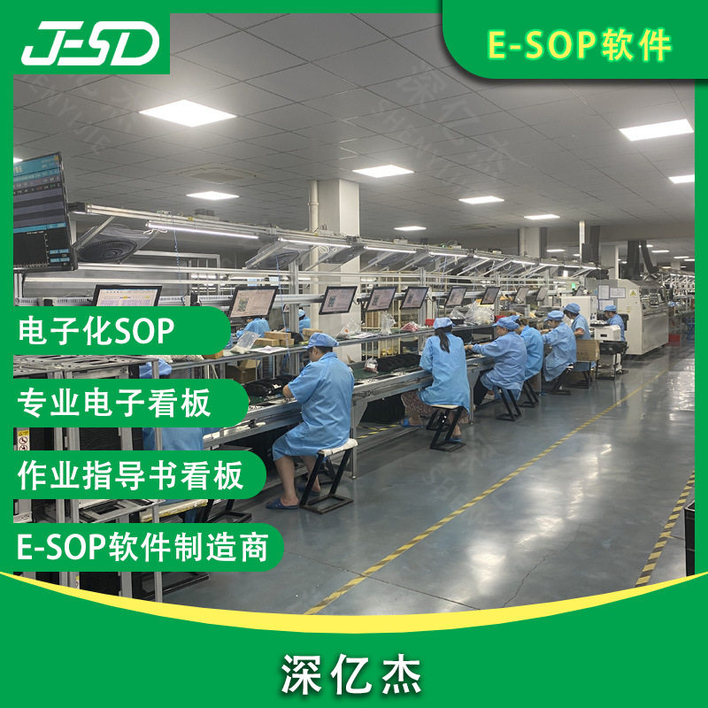 深亿杰 生产车间现场看板 SOP管理系统 生产工艺展示看板