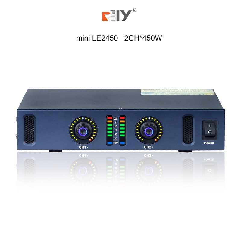 1U双通道数字功放机 45r0W家用会议功放婚庆mini-LE2450数字功放