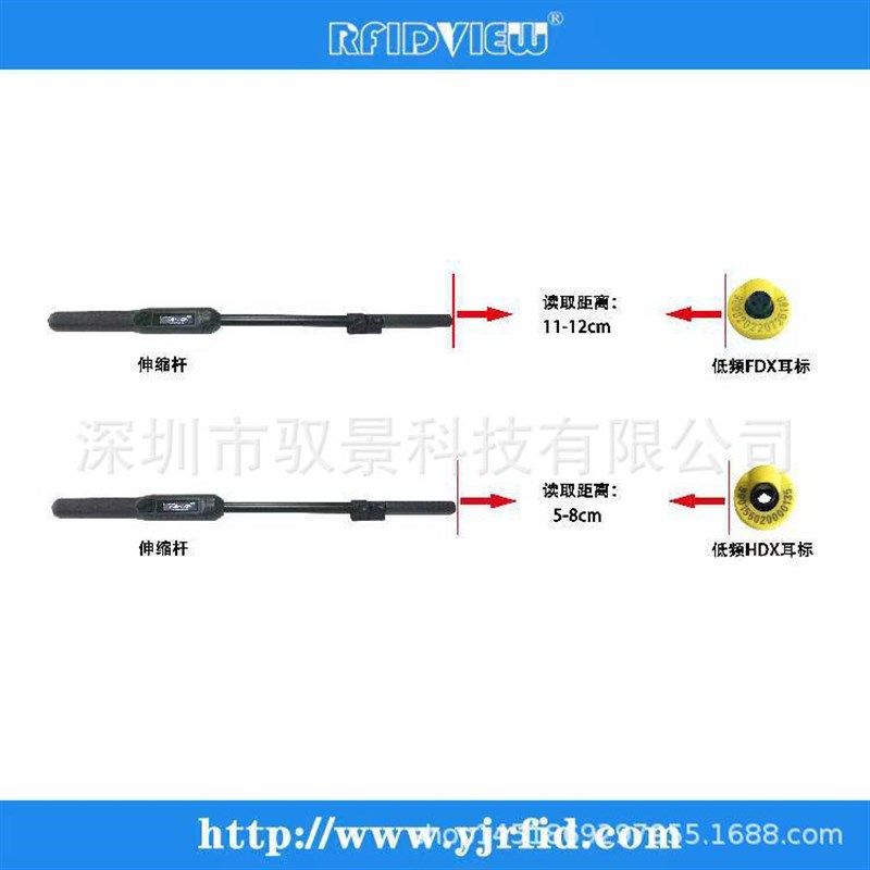 手持动物耳标读写器 芯片耳标低z频扫描仪低频RFID动物标签扫码器