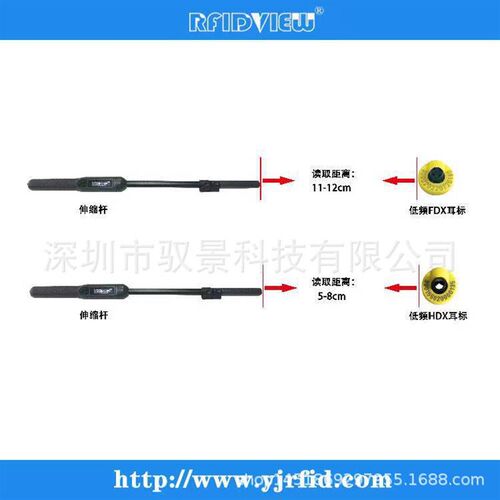 手持动物耳标读写器 芯片耳标低z频扫描仪低频RFID动物标签扫码器