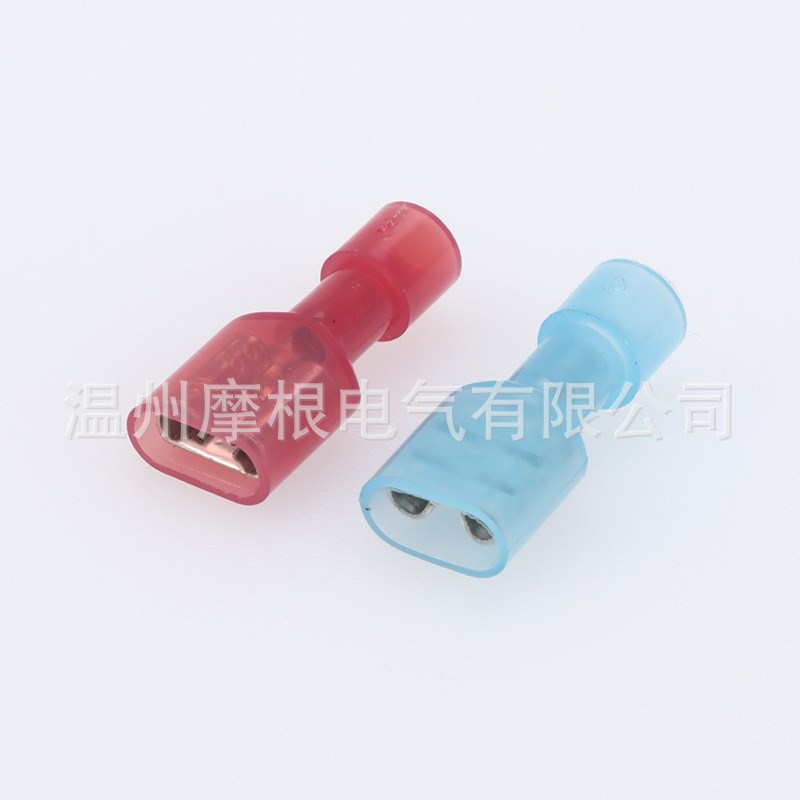冷压接线端子连接q器接线鼻公母全绝缘接头尼龙N型