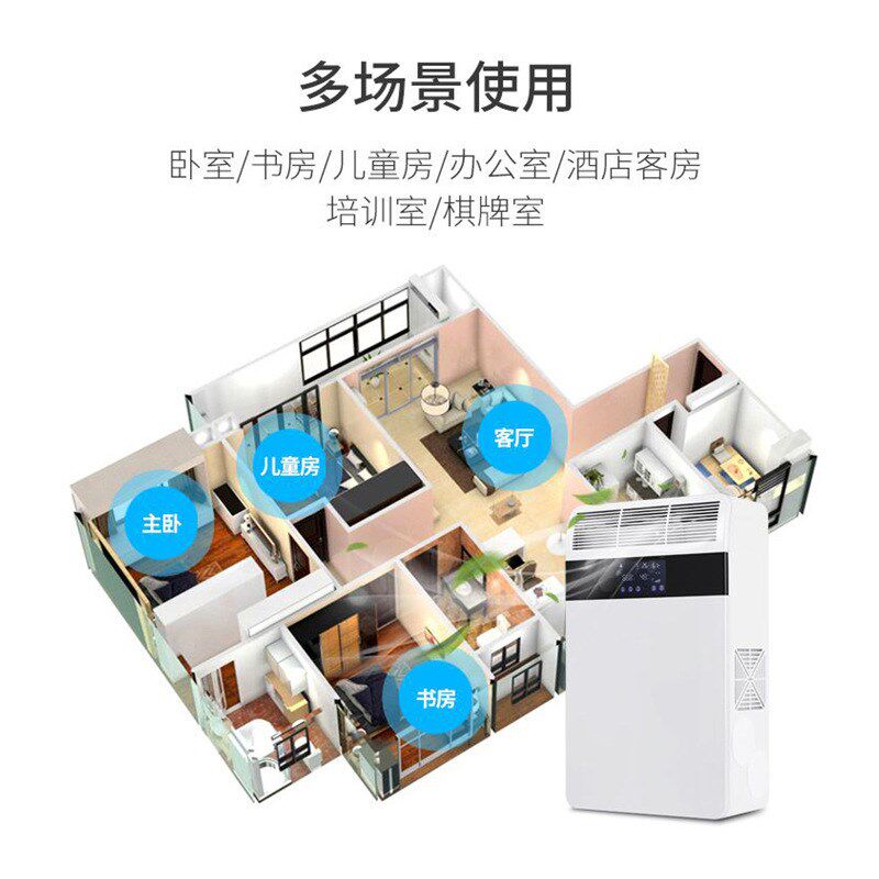 家庭壁挂式新风系统m家用换气室内卧室空气净化器除甲醛新风机空