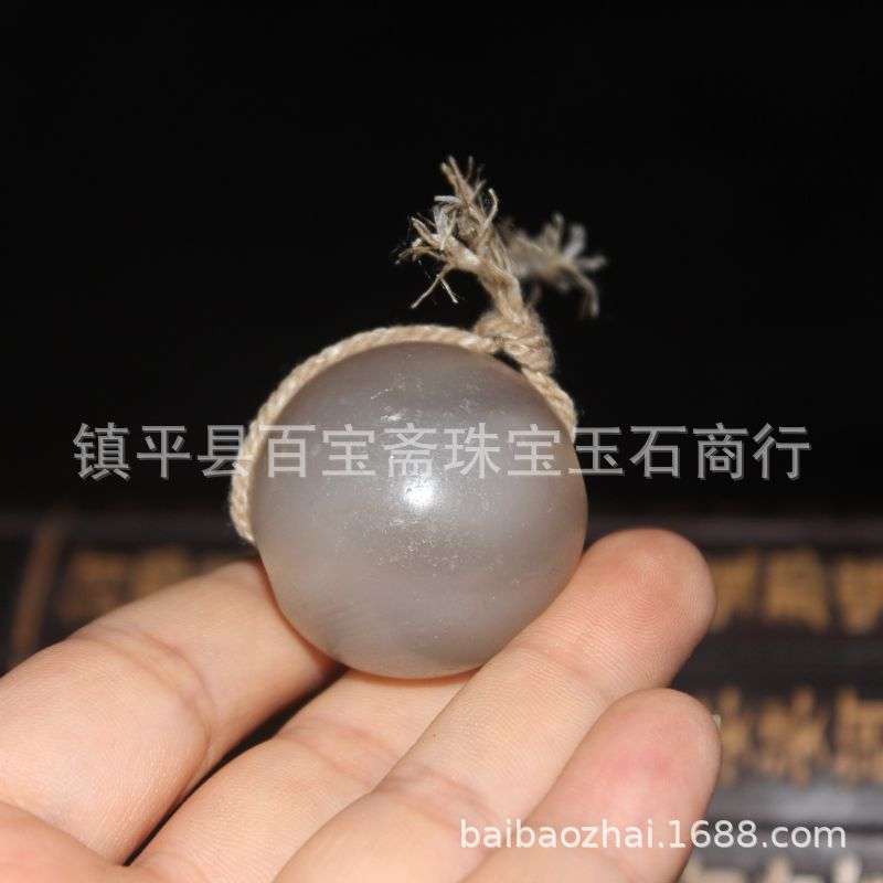 外贸热销高古老玛瑙珠子 战汉老玛瑙圆珠 白玛瑙大孔道马蹄纹圆珠