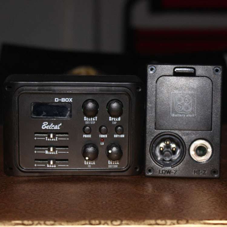 DigiQ-9电箱木吉他配件压感全数字信号处理3段EQ吉他拾音器DBOX