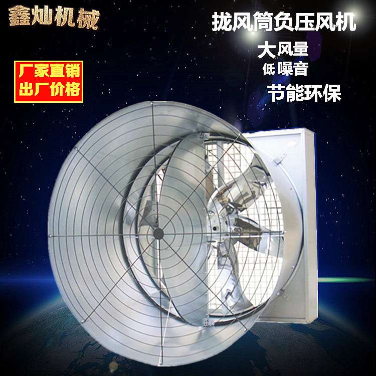 源头工厂 拢风筒蝴蝶门负压风机1380型镀锌板通风风机