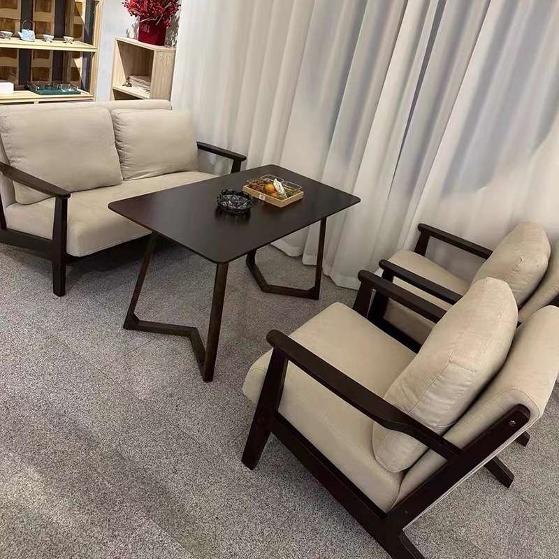 猫爪皮奶茶店咖啡厅酒吧西餐厅卡座沙发休闲洽谈商用桌椅组合