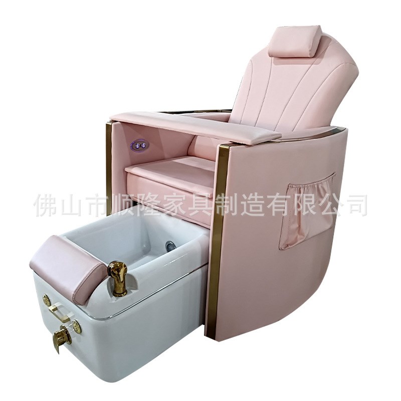 沐足美甲沙发足疗修脚美睫椅外贸多功能沙L发多彩氛围灯坐躺可调