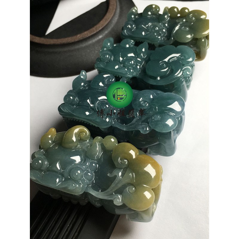 傅小姐翡翠 g霸王貔貅,冰透,种老水润,饱满 立体 水润