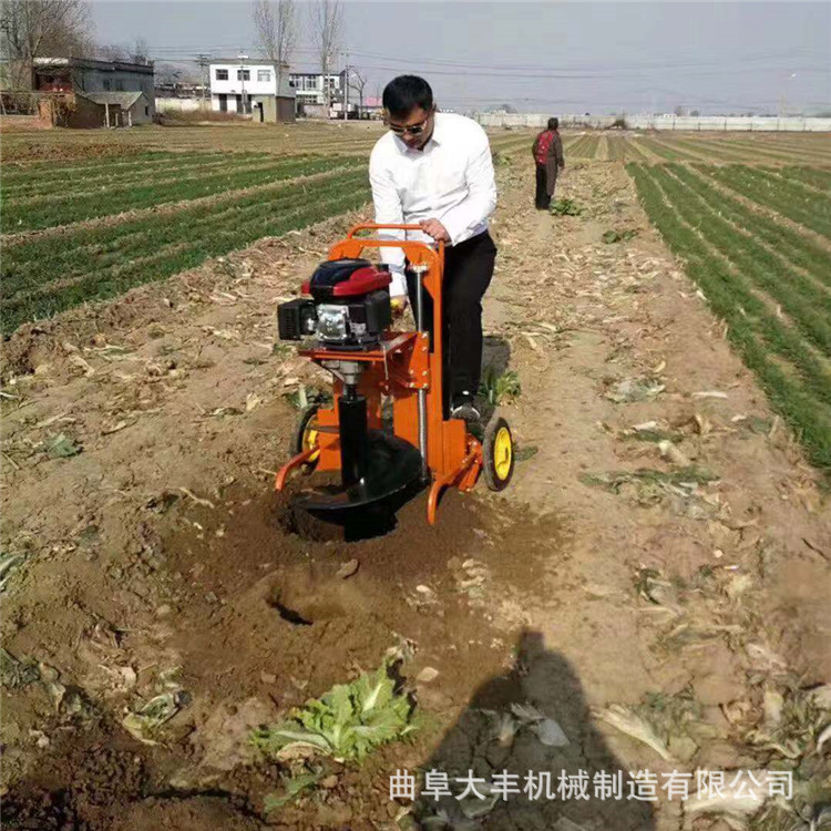 多功能汽油地钻挖坑打桩机
