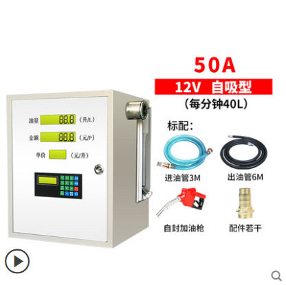 CDI加油机12V24V220V柴油车载加油机电脑自动计量计价加油机