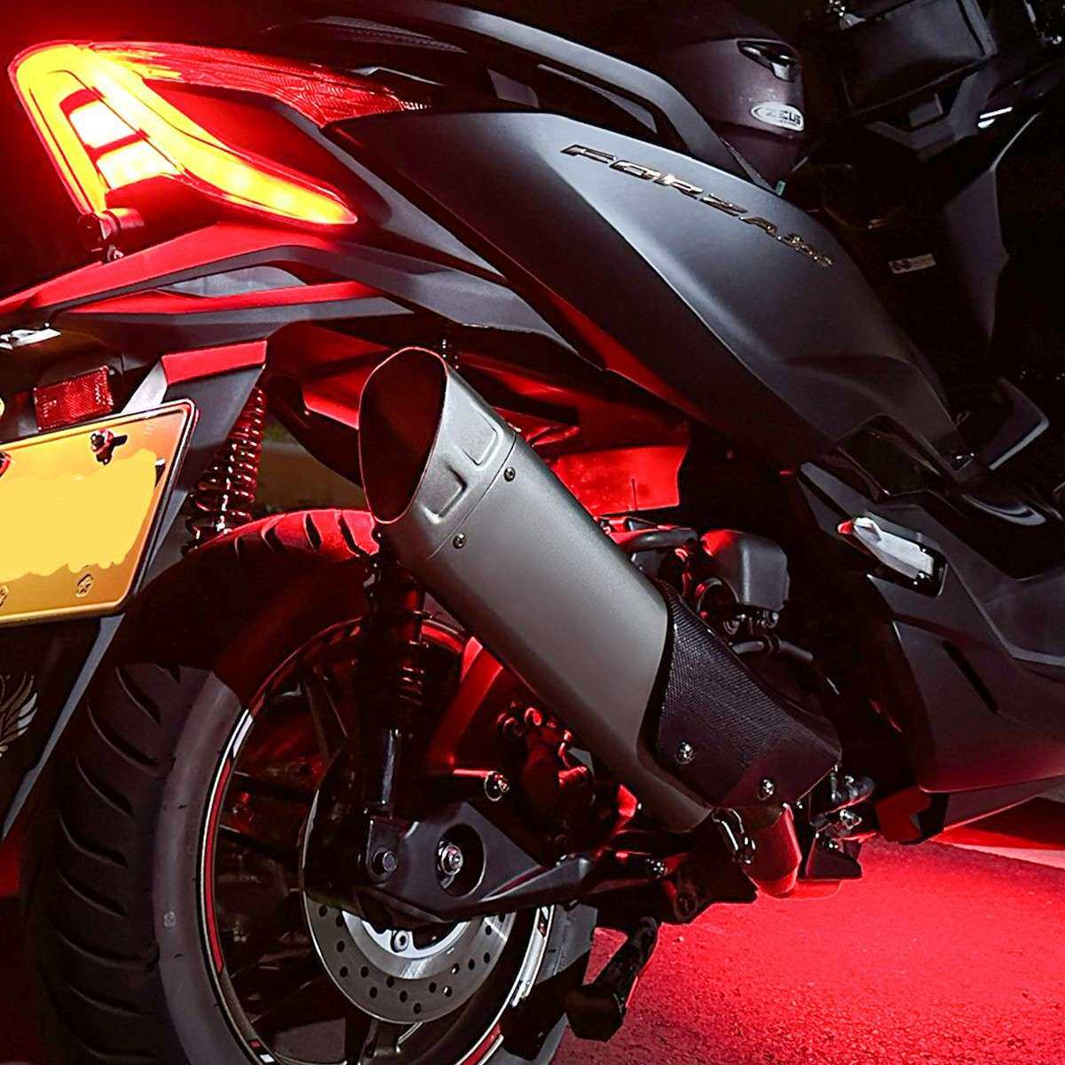 机车排气管 Z900 NINJA400 R3 MT09 MT07 K12尾段 碳纤维护盖