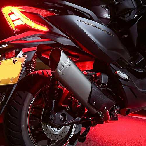 机车排气管 Z900 NINJA400 R3 MT09 MT07 K12尾段 碳纤维护盖