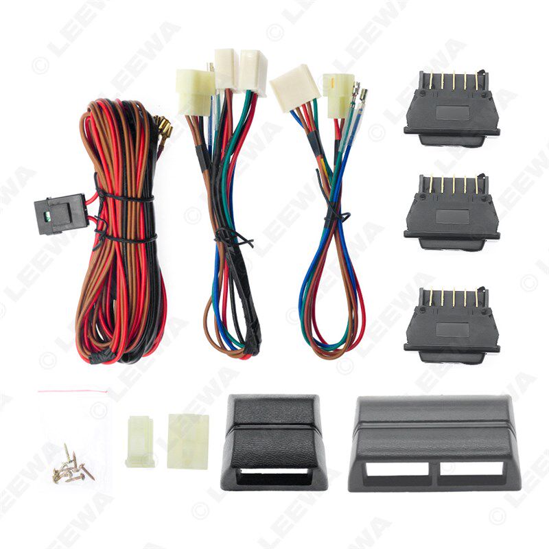 12V 2门老款汽车电动窗3盒y式开关 汽车玻璃升降器改装电动窗套件