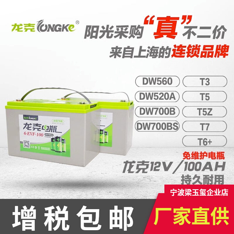 12V洗地机扫地机免维护电瓶配件