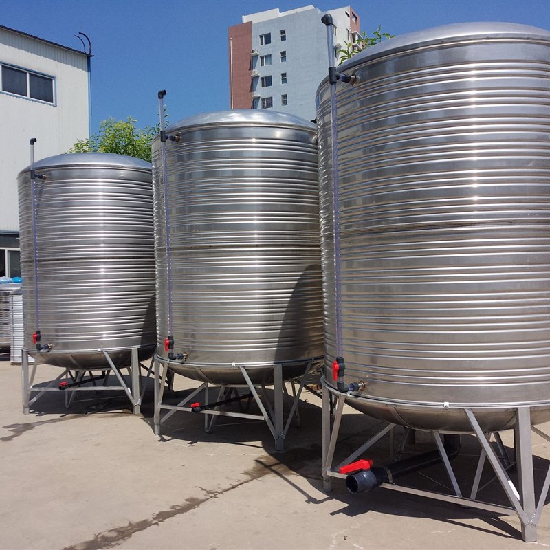 廊坊304不锈钢水箱水塔1吨饮用水储罐 家用水箱S太阳能楼顶蓄水罐