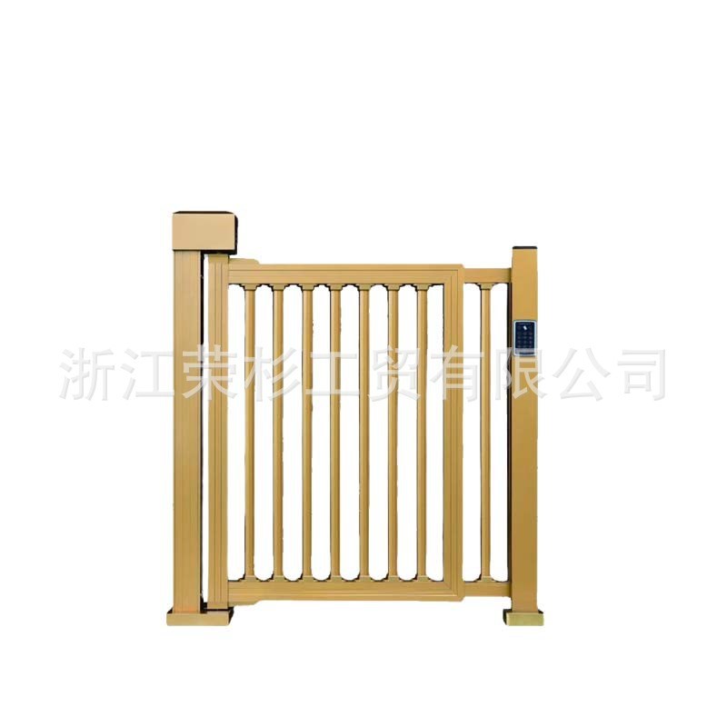 电动小门别d墅户外人脸识别刷卡栅栏门全自动智能小区广告门铝合