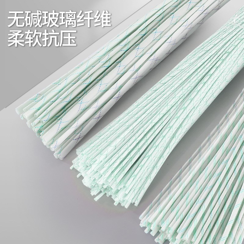 黄腊管高温管m绿色线条黄蜡管玻璃纤维绝缘套管