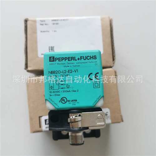 NBB20-L2-E2-V1订货号187481方形PNP/NO倍+福接近开关