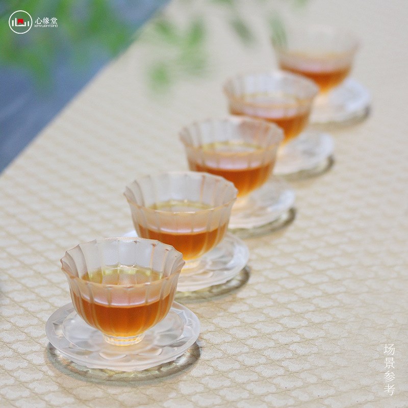 心缘堂琉璃品杯【闲梦江南套装】盖碗公L道壶承茶席搭配好友送礼
