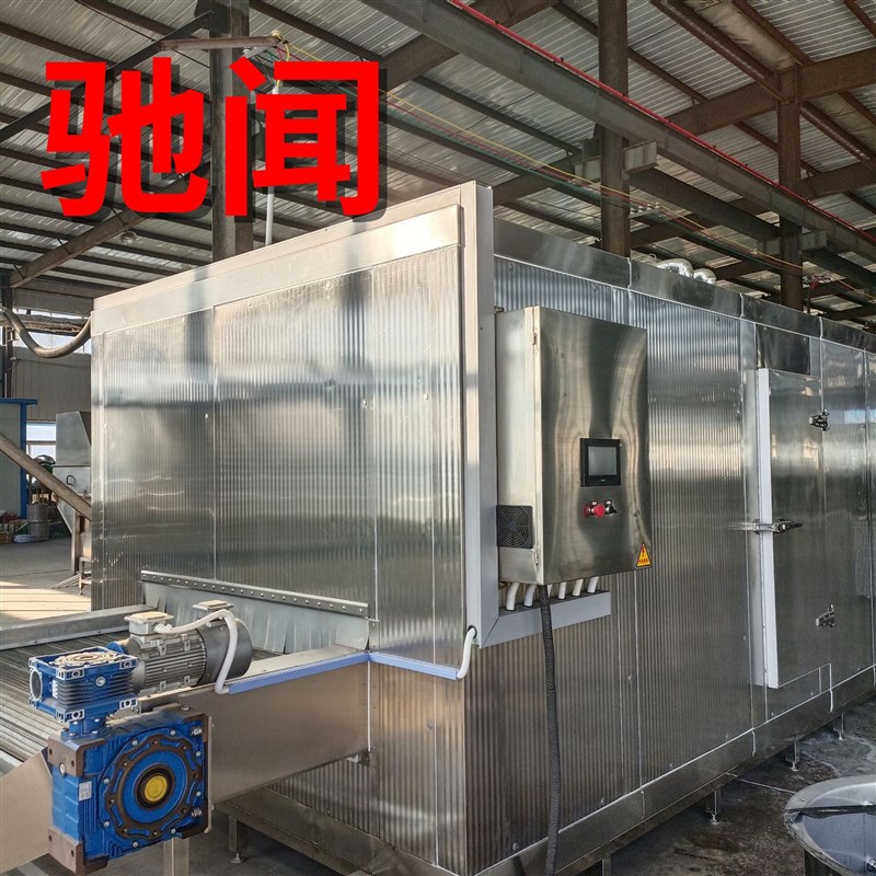 连续式单 双螺i旋速冻机 鱼丸面食猪肉水饺冻结装置 快速冷冻设备