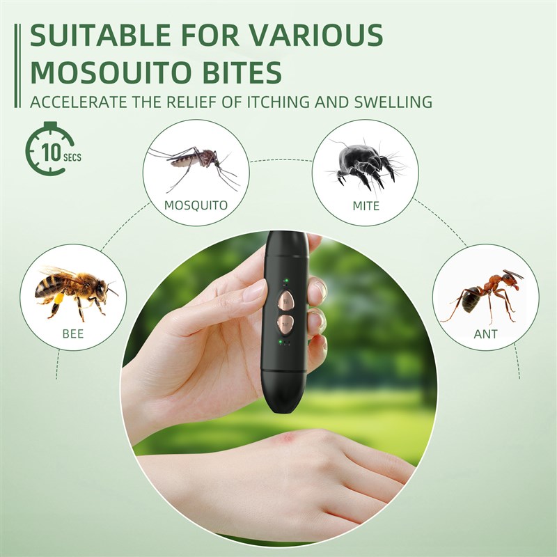 bug bite thing2合1电动A虫咬仪止痒仪发热止痒和吸出叮咬毒素止