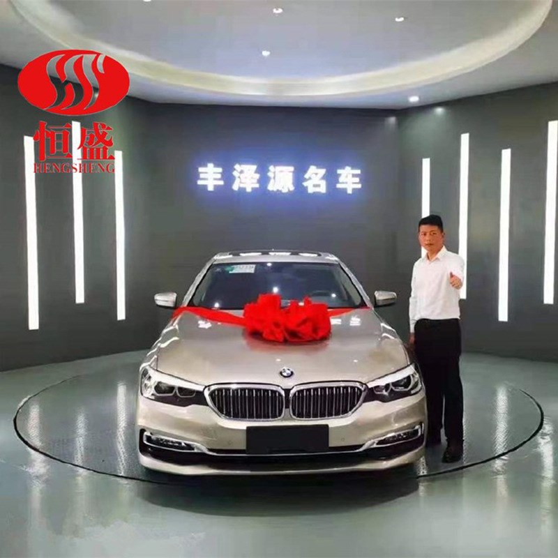 现货汽车旋转台展厅旋r转圆台车展旋转展示台电动转台掉头转盘