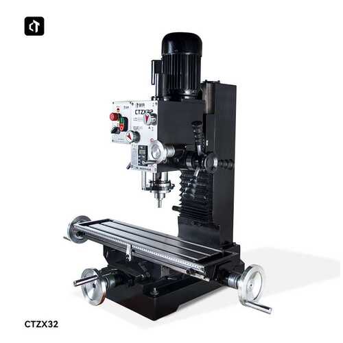 呲铁CTZX32钻铣床多功能钻铣床家用钻床铣床小型钻铣床台式钻铣床
