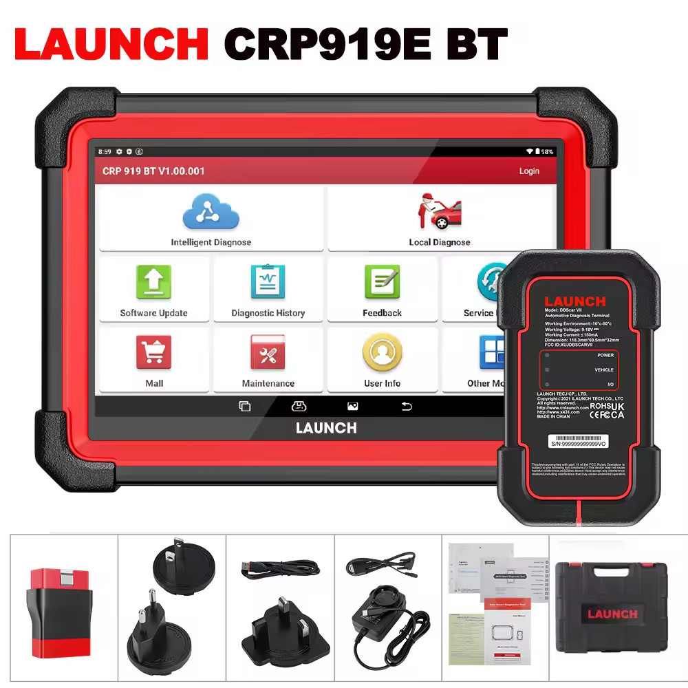 X431 CRP919E/BT汽车诊断工具OBD2 ECU编码CANFD DOIP 31+重置
