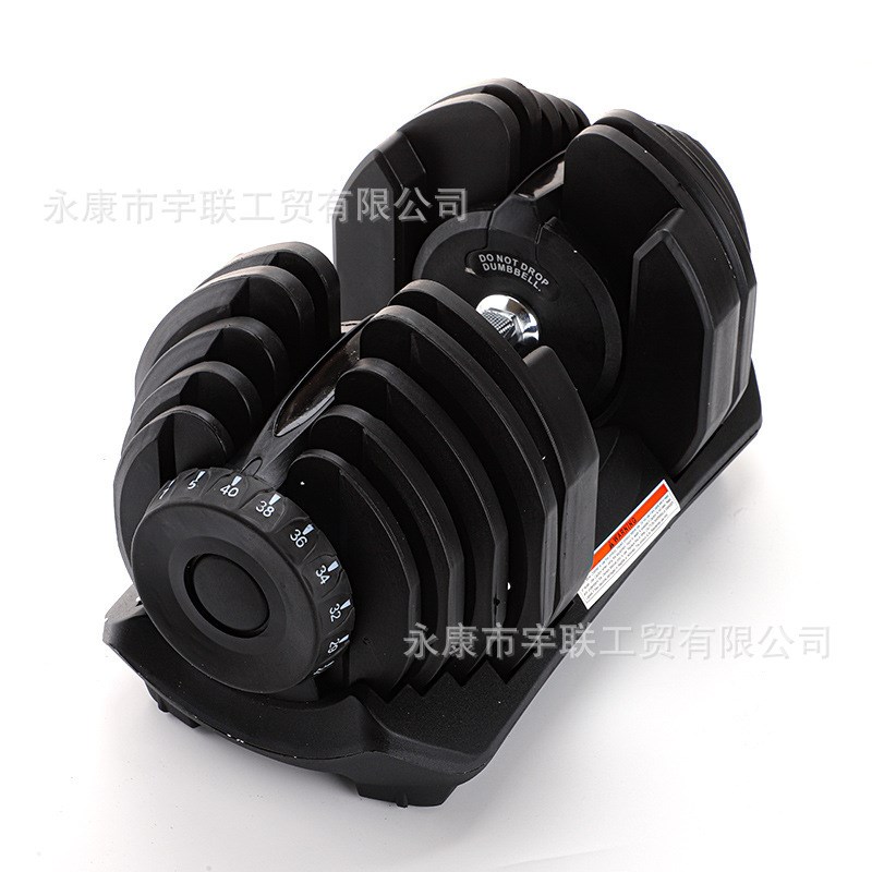 现货快速可调节24kg男v士专用健身哑铃40kg健身器材可拆卸