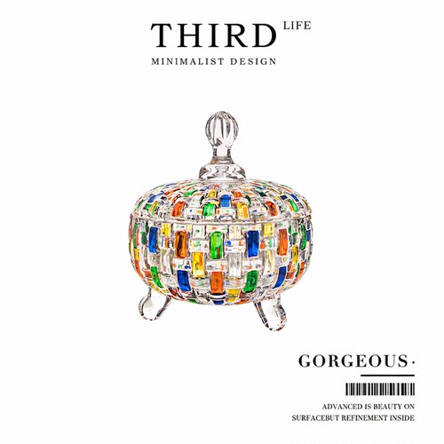 Life's·Gorgeous·彩色编制糖果罐酒杯高颜值玻璃杯子欧式 |琉斓