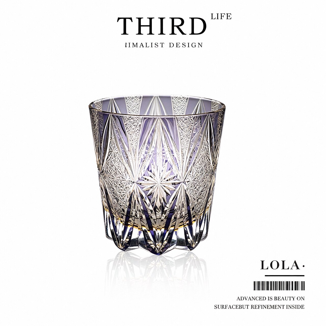 Life's·Lola·复古个性手工水晶玻璃杯威士忌酒杯古典酒具 |拉罗