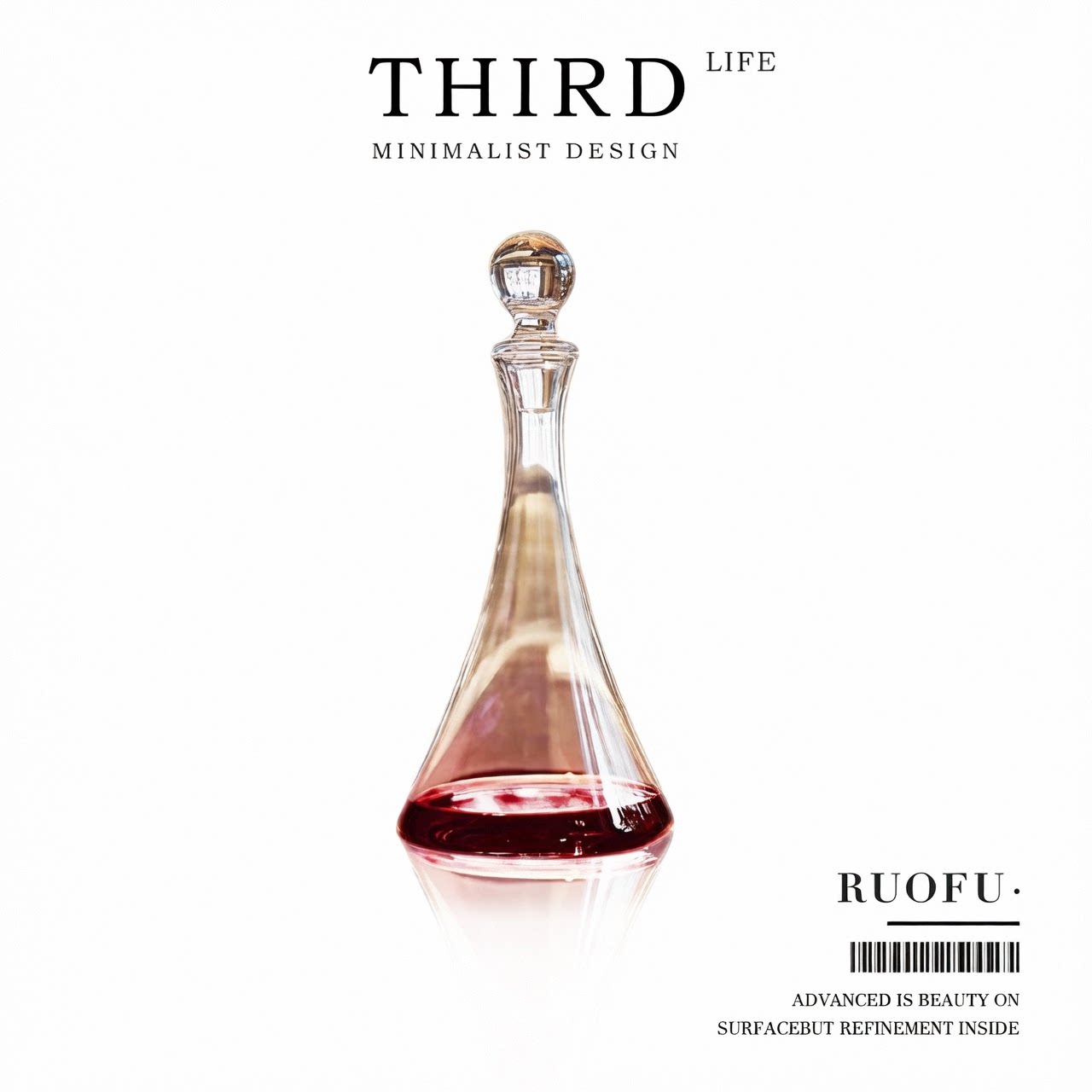 Life's·Ruofu·带盖家用奢华高档意大利水晶玻璃醒酒器酒具|若芙