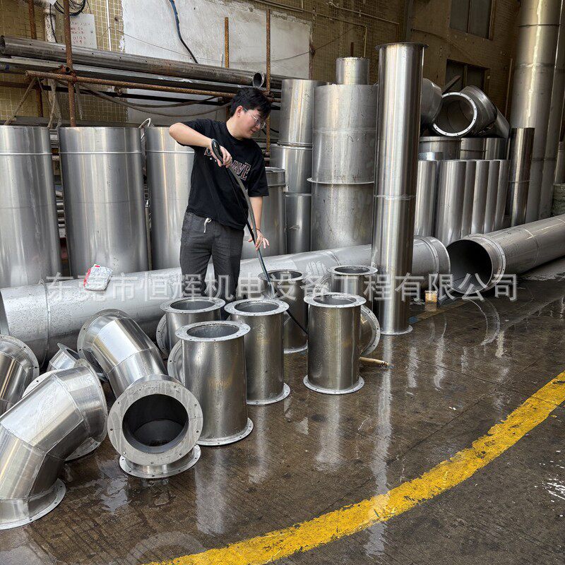 梅州不锈钢风管三通弯头大小头方变圆恒辉通风管道