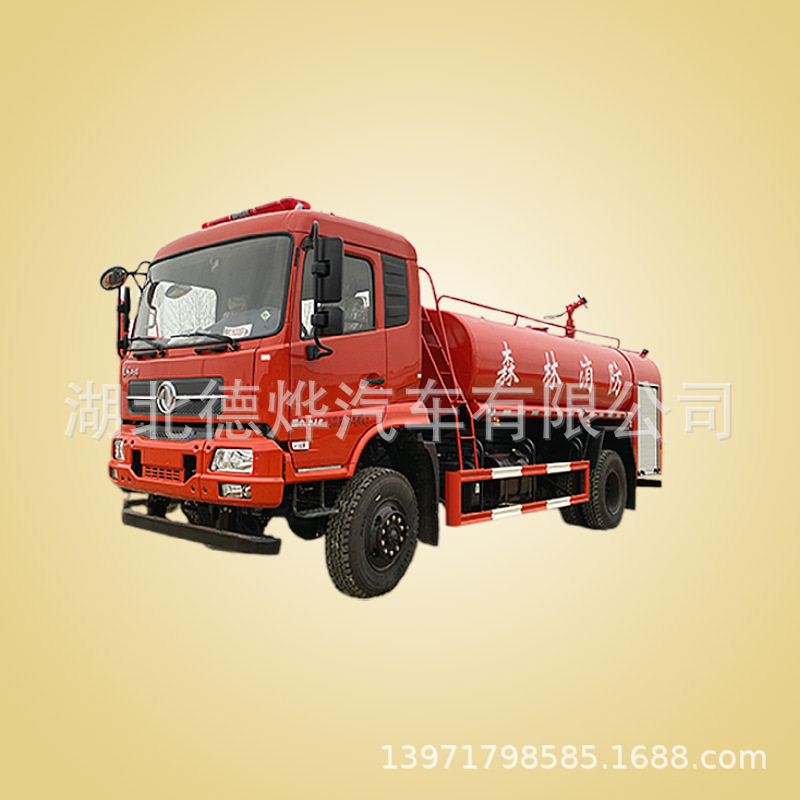 4X4越野洒水车-国六东风绿化喷洒车-沙漠运水车