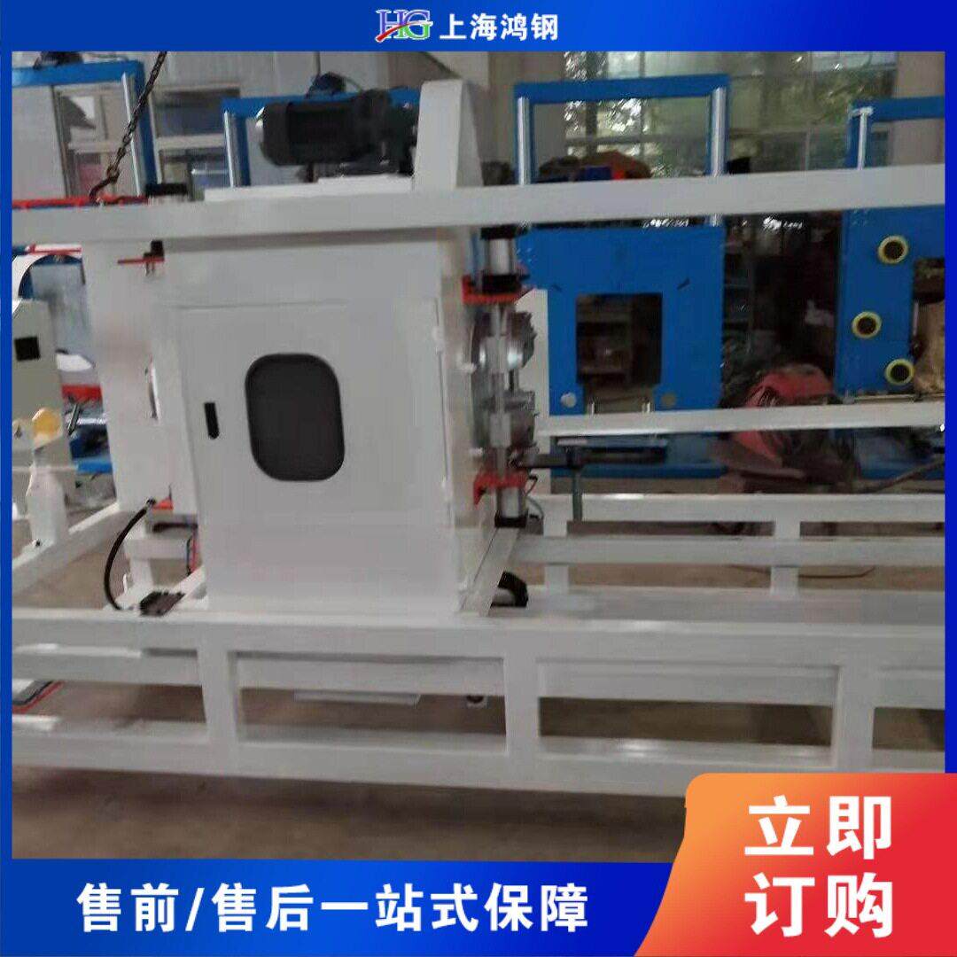 全自动环形切割倒角机 直径PE管切割设备 卧式塑料管材切割机