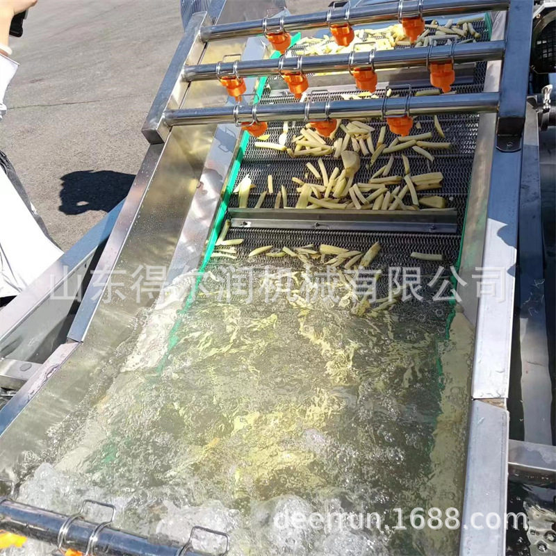 冷冻裹粉薯条油炸流水线设计指导