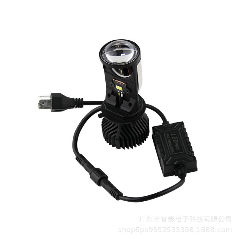 Y6d Hb4小透镜led车灯鱼眼迷你大灯双光透镜 远近一体自带切线聚